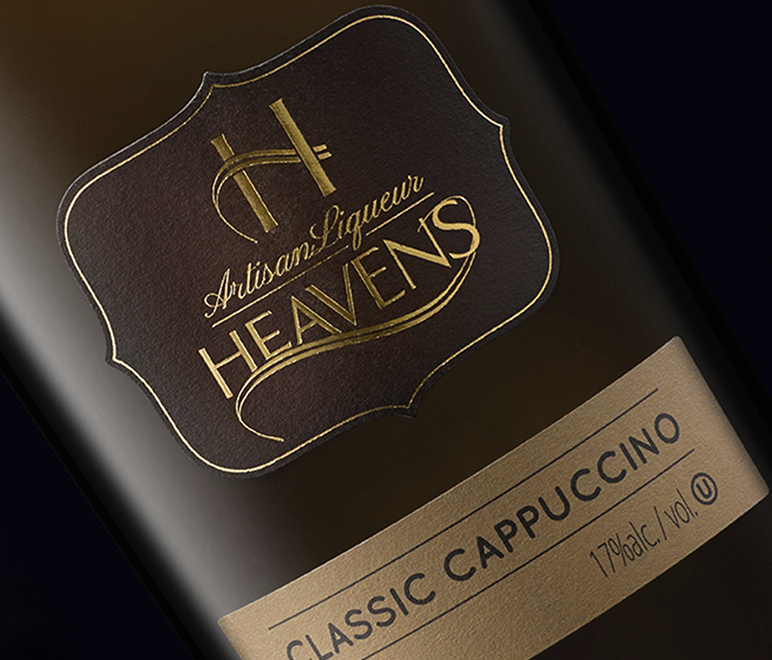 Heavens wine branding