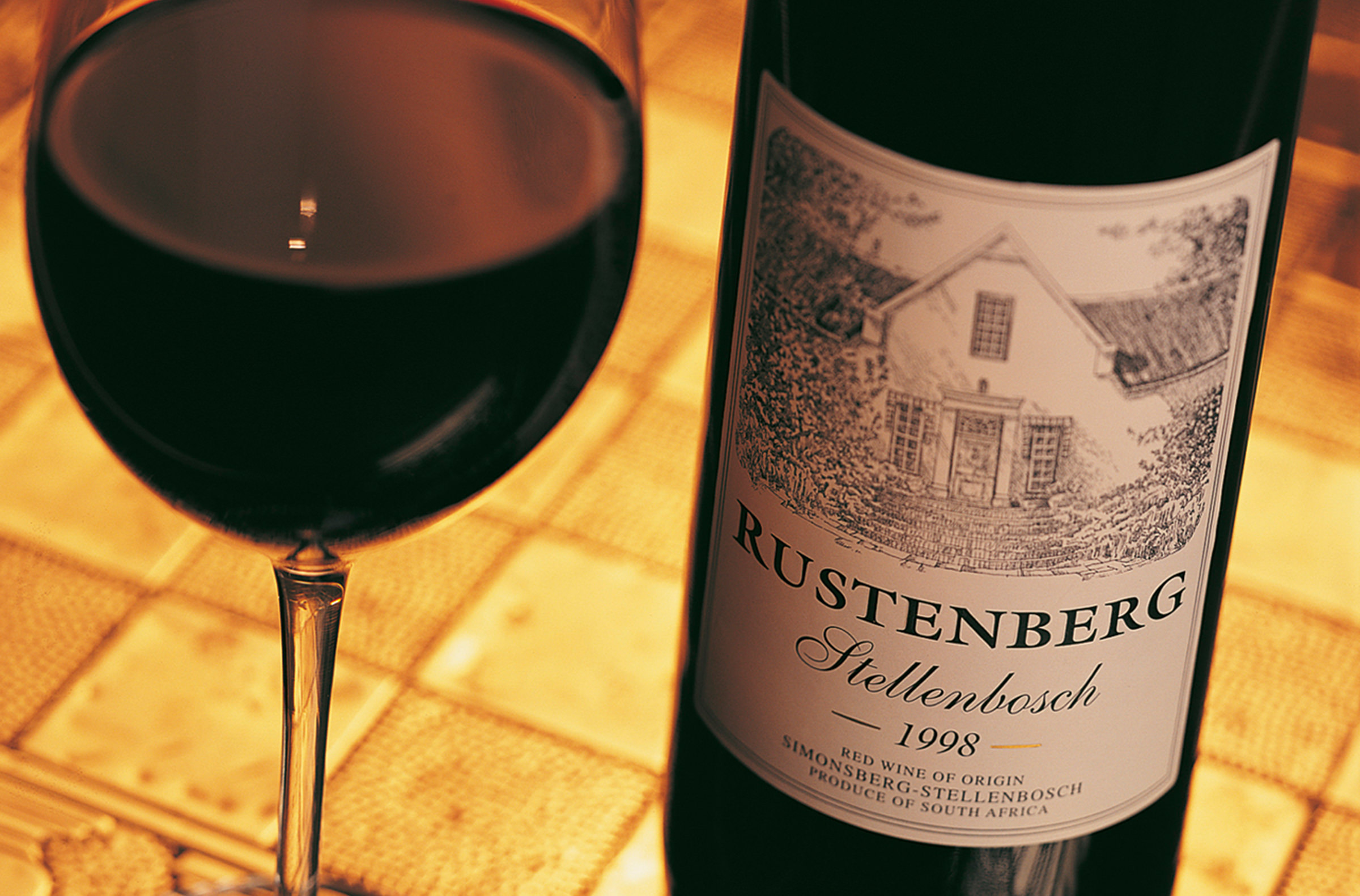 rustenberg wine label design